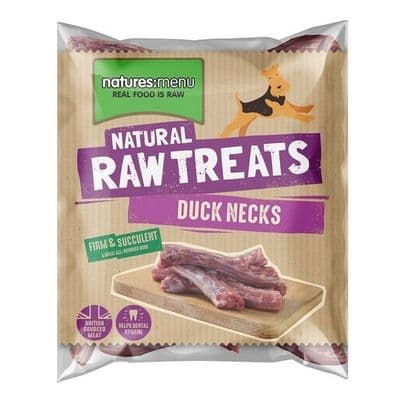 Natures Menu Frozen Duck Necks Raw Dog Chews