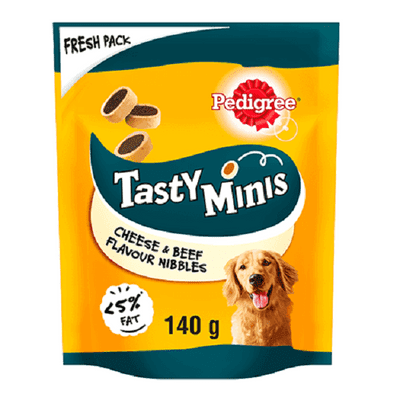 Pedigree Tasty Minis Beef & Cheese 140g