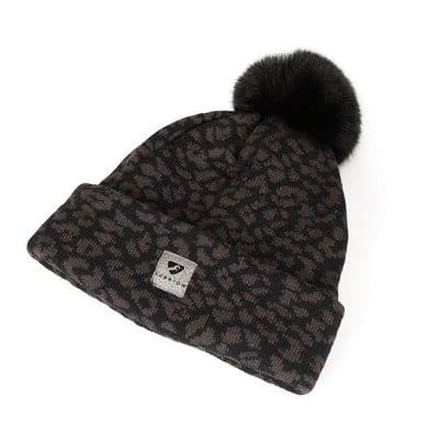 Shire Aubrion Fleece Lined Bobble Hat - Black