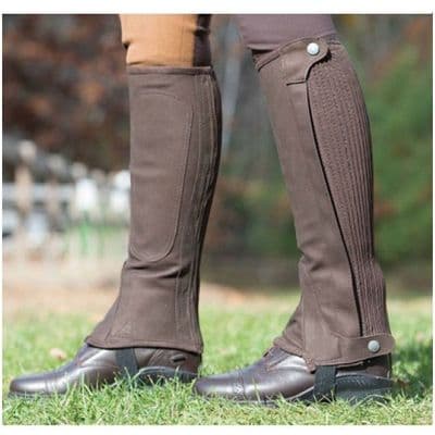Shires Amara Junior Half Chaps - Brown