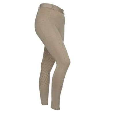 Shires Aubrion Albany Junior Riding Tights - Beige