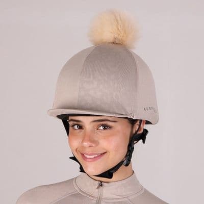 Shires Aubrion Leopard Print Hat Cover  - Taupe