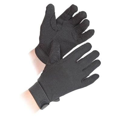 Shires Aubrion Newbury Riding Gloves - Junior - Black