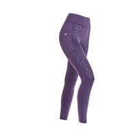 Shires Aubrion Non-Stop Riding Tights - Purple