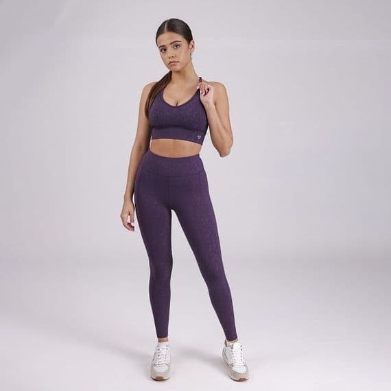 Shires Aubrion Non-Stop Riding Tights - Purple