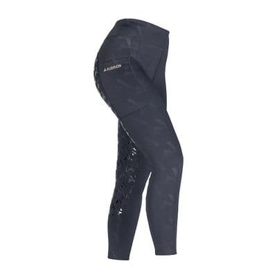 Shires Aubrion React Winter Riding Tights - Shadow