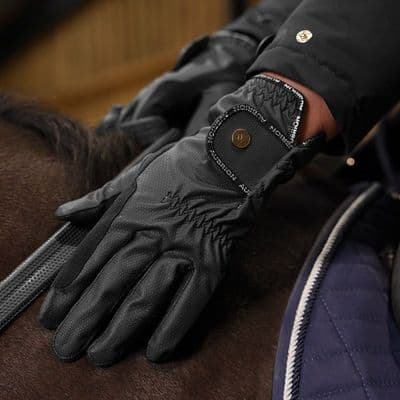 Shires Aubrion Stadium Winter Riding Gloves - Black