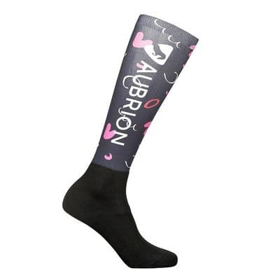 Shires Aubrion Young Rider Hyde Park Socks - Doodle
