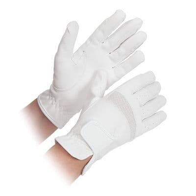 Shires Bicton Lightweight Competition Gloves - Junior - White