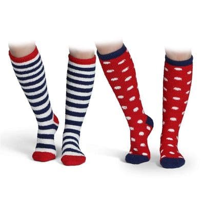 Shires Children's Fluffy  Socks - Navy