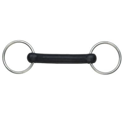 Shires Flexible Rubber Mouth Snaffle