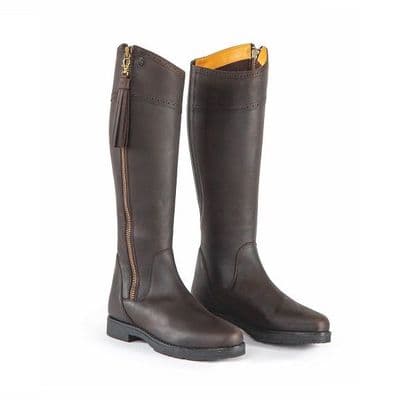 Shires Moretta Alessandra Country Boots - Extra Wide Calf - Chocolate