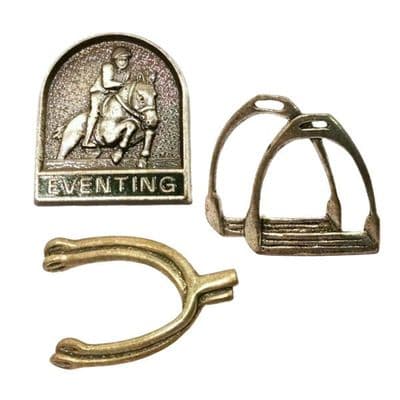 Shires Pewter Pin Badges