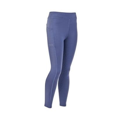 Shires Young Rider Aubrion Shield Riding Tights - Blue