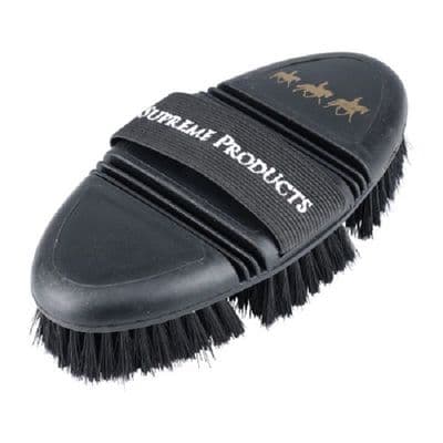 Supreme Products Pro Groom Bend Body Brush - Black/Gold