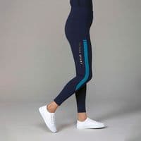 Toggi Sculptor Stripe Full Seat Ladies Riding Tights - Navy