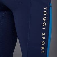 Toggi Sculptor Stripe Full Seat Ladies Riding Tights - Navy