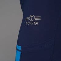 Toggi Sculptor Stripe Full Seat Ladies Riding Tights - Navy