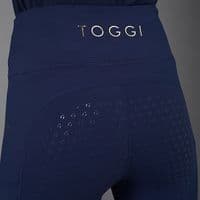 Toggi Sculptor Stripe Full Seat Ladies Riding Tights - Navy