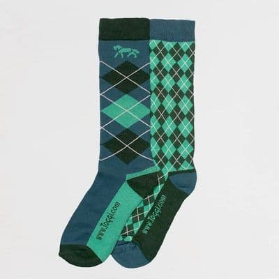 Toggi Tavistock Womens Socks - Emerald (Pack of Two)
