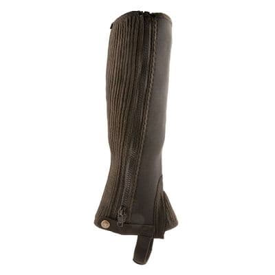 Tuffa Cleaveland Neoprene Junior Half Chaps - Brown