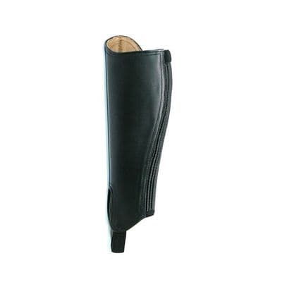 Tuffa Trakehner Leather Adult Gaiters - Black