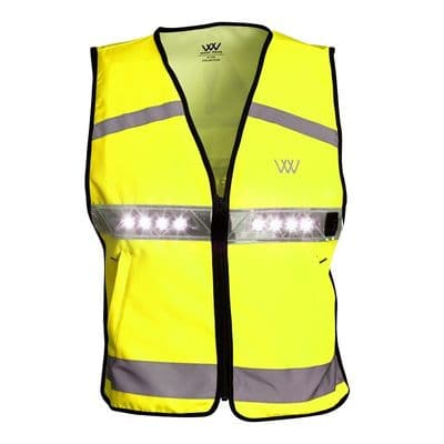 Woof Wear LED Junior Hi Vis Riding Vest - Yellow
