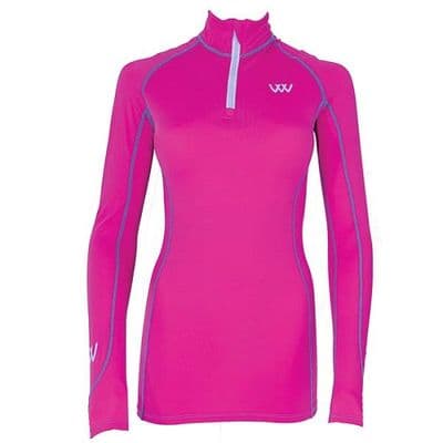 Woof Wear Performance Riding Shirt - Berry