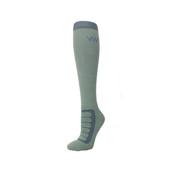 Woof Wears Long Bamboo Tech Sock - Sage/Silver (Pack of 2)