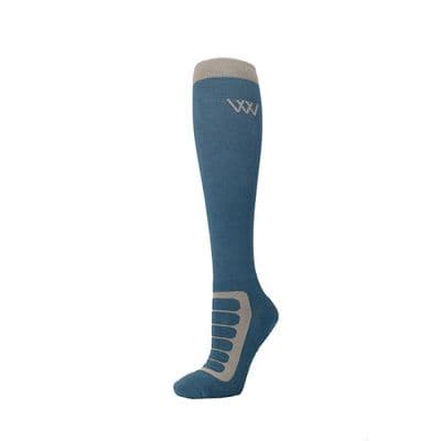 Woof Wears Long Bamboo Tech Sock - Steel/Stone (Pack of 2)