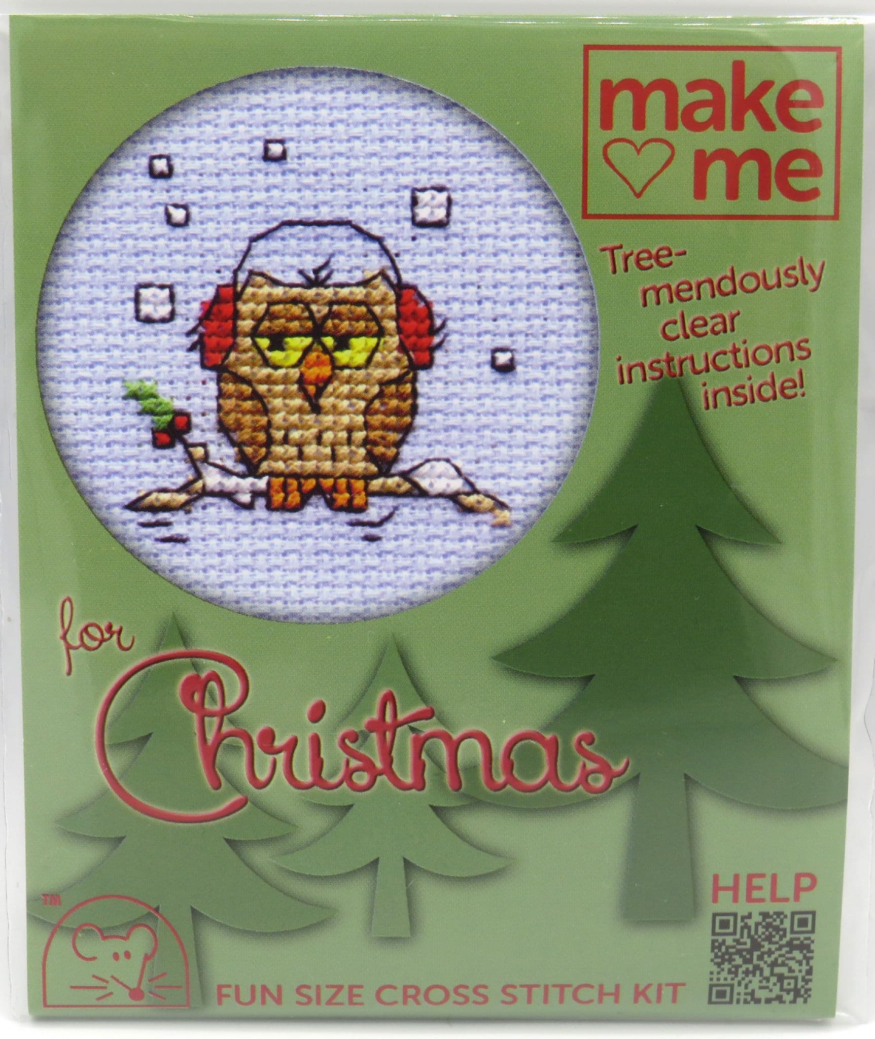 Mouseloft Make Me for Christmas Cosy Owl Cross Stitch Kit