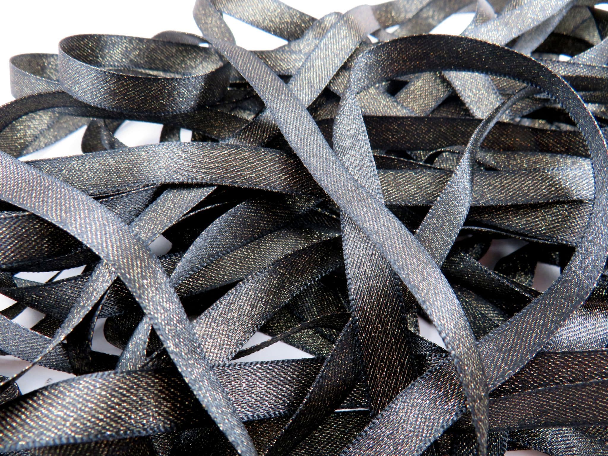 Glitter Satin Ribbon Berisfords Ribbon 10mm, 15mm & 25mm Widths