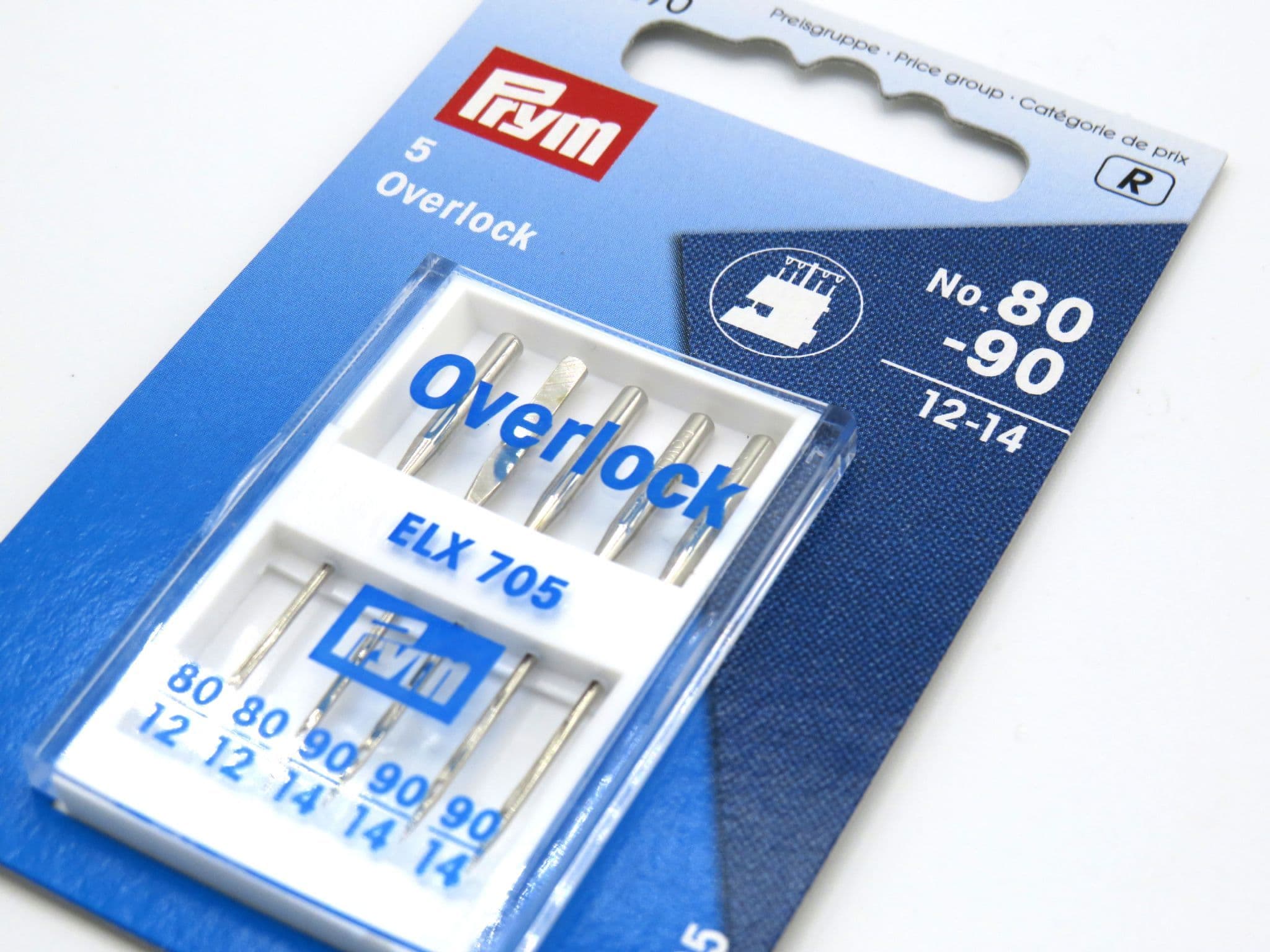 Prym Assorted Overlock Machine Needles Size 8090