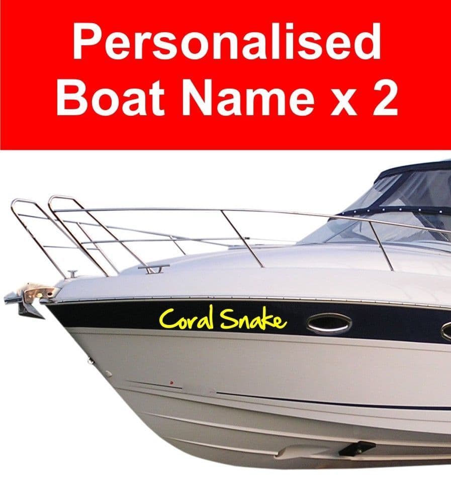 Boat Name Decals