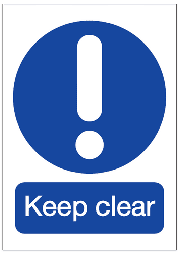 Double Sided Keep Clear Signage
