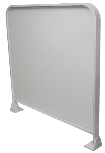 Floor To Floor Solid Infill Barrier RAL 9006