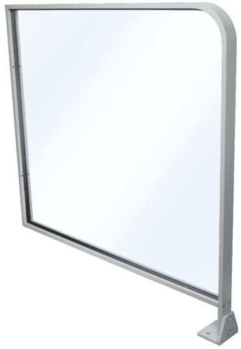 Floor To Wall Barrier RAL 9006