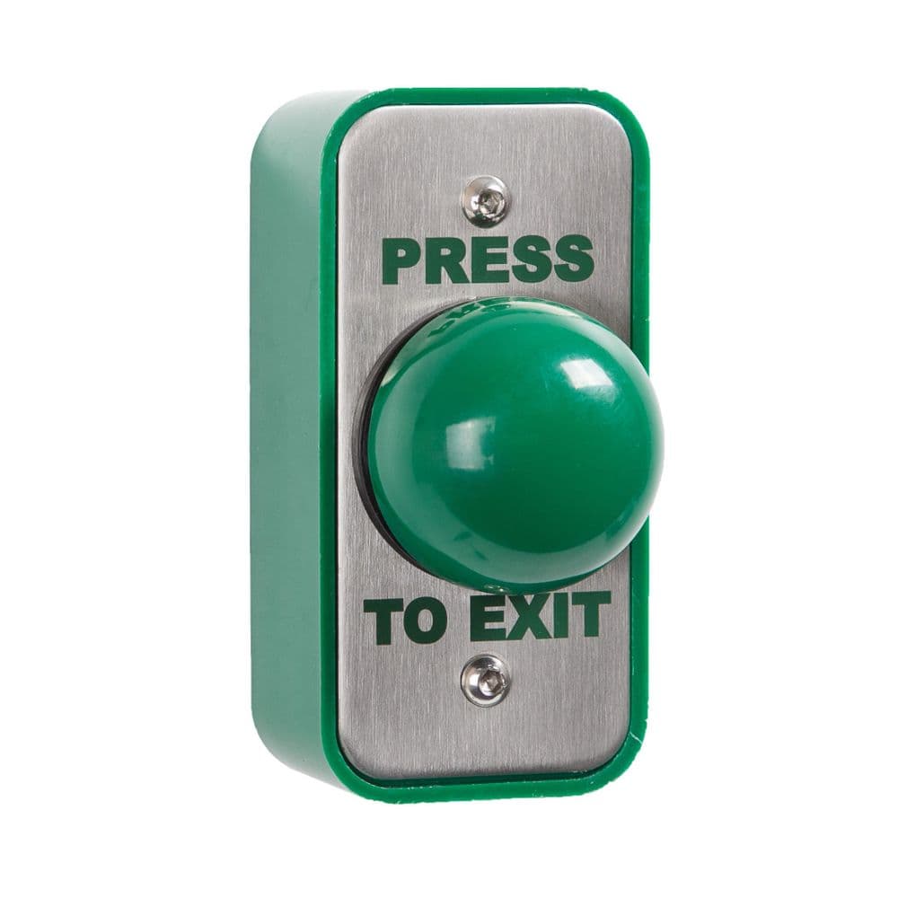Slim Green Dome Button