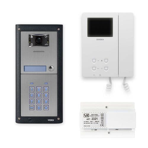 Videx 4000 Series 1 Way Video and Keypad Kit