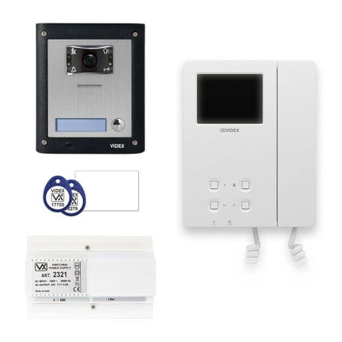 Videx 4000 Series 1 Way Video and Prox Kit