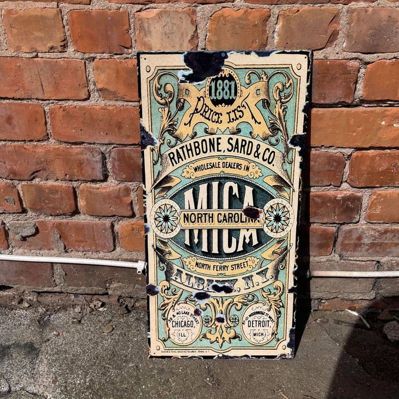 1881 Price List Wholesale Dealers - Metal Wall Sign