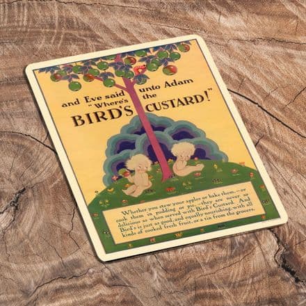 Adam and Eve Birds Custard - Metal Advertising Wall Sign