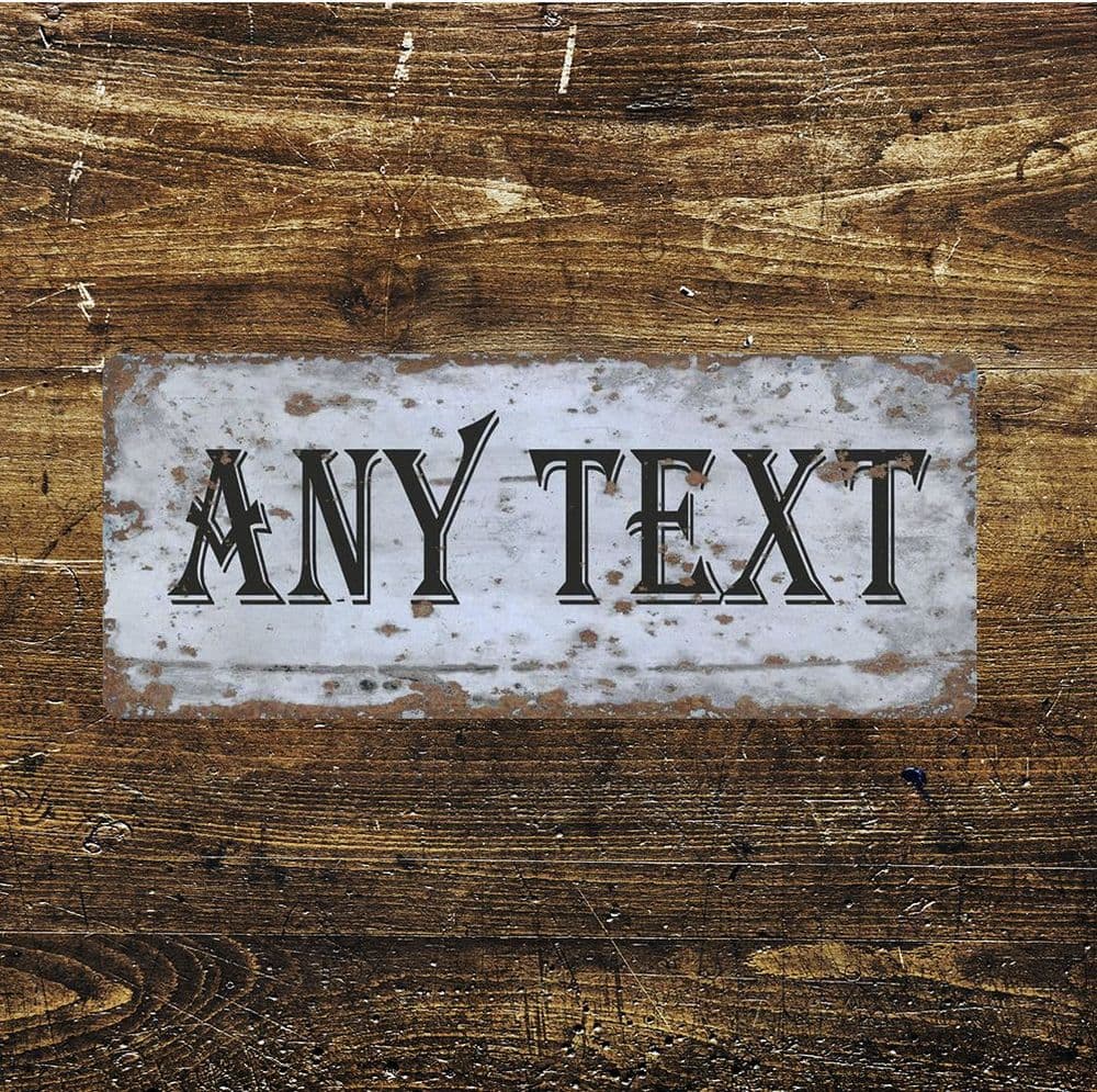 Any Text Door Sign Metal Art Wall Sign