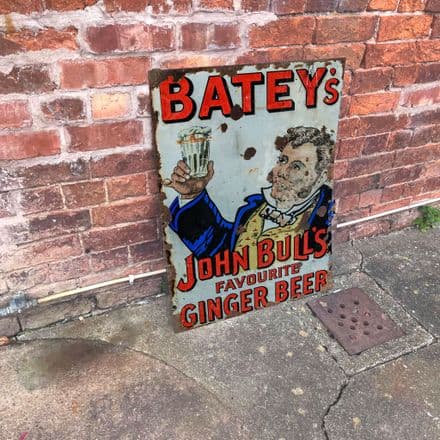 Batey's Ginger Beer- Metal Advertising Wall Sign