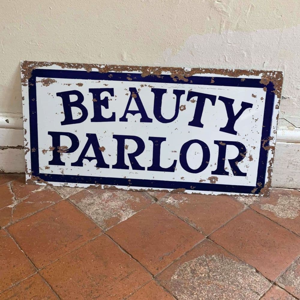 Parlor Sign Design Beauty Parlor - Metal Advertising Wall Sign