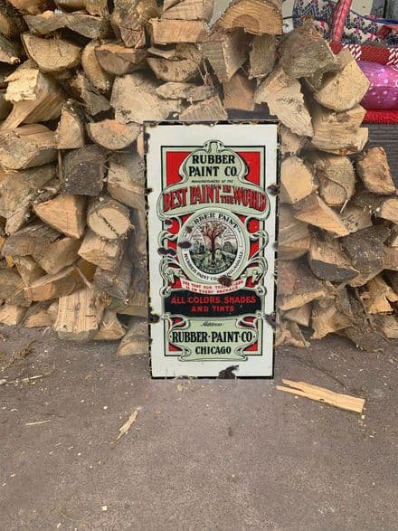 Best Rubber Paint - Metal Advertising Wall Reprocuction Sign