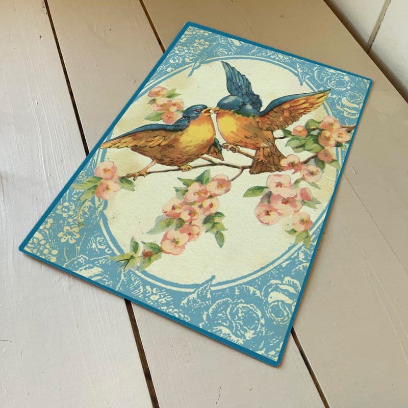 Birds And Blossom shabby chic - Metal Humour Wall Sign