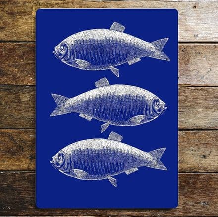 Blue Fish - Metal Movie Wall Sign