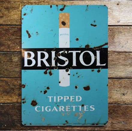 Bristol Cigarette - Metal Advertising Wall Sign