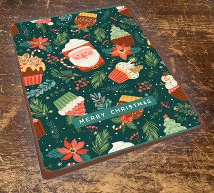 Christmas Illustrations - Metal Vintage Wall Sign